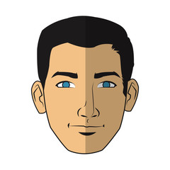 Man cartoon icon. Male avatar person people and human theme. Isolated design. Vector illustration
