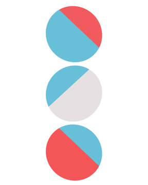 Blue Red Circles