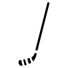 black silhouette ice hockey stick icon vector illustration