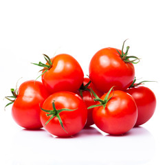 Tomatoes isolated on white background.  tomato
