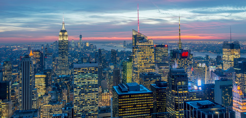 New York - DECEMBER 20, 2013: View of Lower Manhattan on Decembe