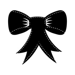 bow with ribbon isolated icon vector illustration design