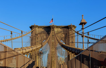 Brooklyn Bridge, nobody, New York City USA