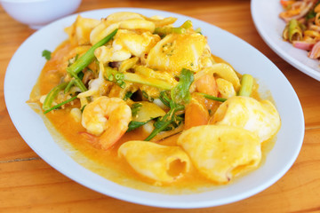 Stir Fried Squid with Curry