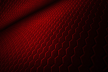 red hexagon background and texture.