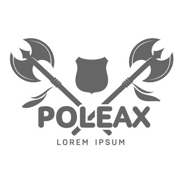 Abstract vector poleax label