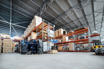 Large hangar warehouse industrial and logistics companies.