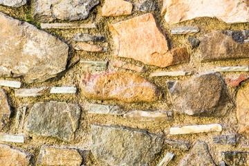 Background wall made of stone.