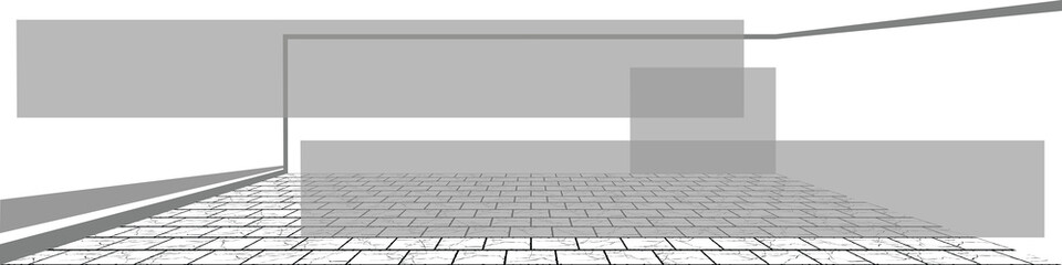 Stone road space.In shades of gray.Background for banners and websites. Vector illustration.