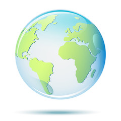 Vector Planet Earth. Realistic illustration