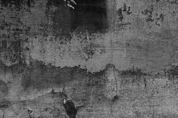 Wall fragment with scratches and cracks