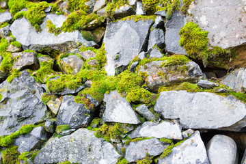 Background wall made of stone.