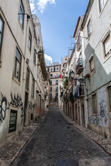Fototapeta na wymiar ポルトガルのリスボンの通り
