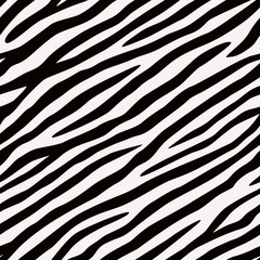 seamless pattern Zebra. Black and white colors.