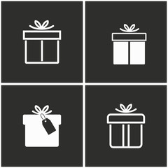Gift Box icons set.