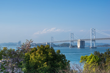 瀬戸大橋　新緑　2017年4月