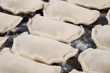 Pile of multiple ravioli