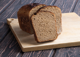 Whole grain bread close up