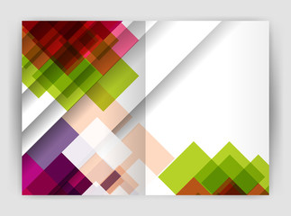 Obraz premium Square design corporate business flyer