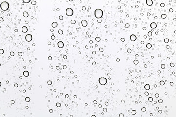 rain drop texture on white