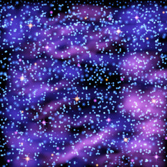 Space nebula background. Vector illustration