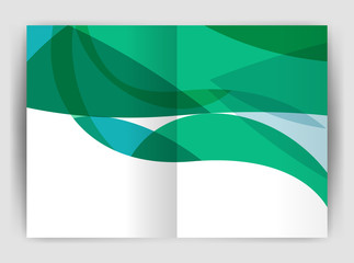 Wave design business brochure or annual report cover