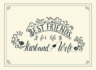 Fototapeta premium Handwriting vector lettering quote.