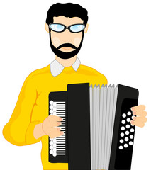 Man with accordeon