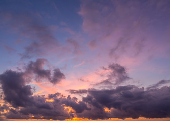 sunset sky background.