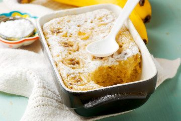 microwave banana pudding