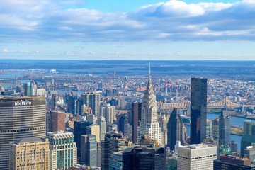Fototapeta na wymiar View from Empire State, NYC, USA