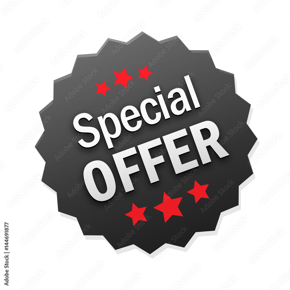 Wall mural SPECIAL OFFER Marketing Stamp