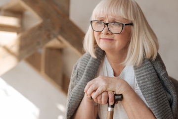 Unhappy thoughtful woman thinking about her life