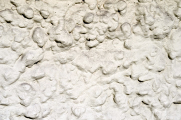 Decorative white wall plaster