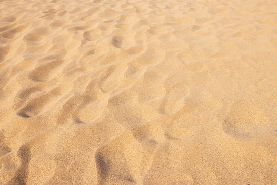 Sand beach background and texture pattern with space.