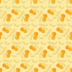 orange pattern, seamless fruit pattern background