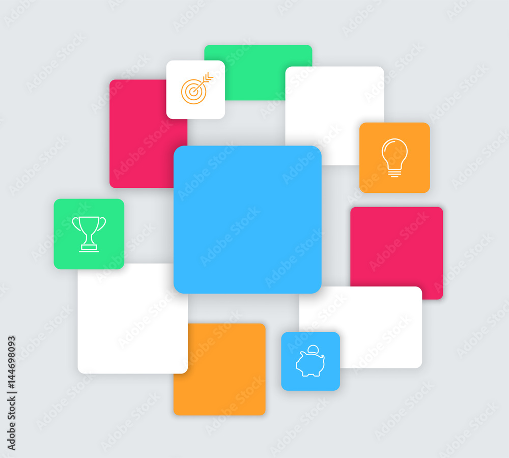 Poster vector simple background text box page template b