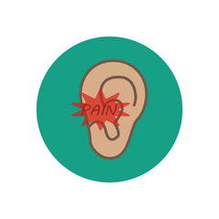 Ear pain illustration