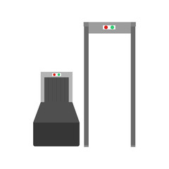 Metal detector at the airport
