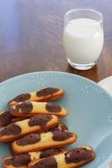 French cookies. Breakfast on the table