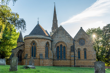 Fototapeta na wymiar The Church of the Holy Sepulchre Northampton England.