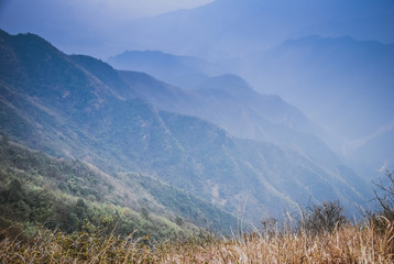 Mountains scenery in autumn 