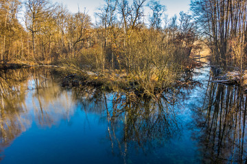 Ufer der Würm im Leutstettener Moos