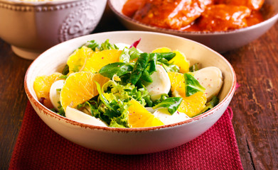 Citrus and mozzarella salad