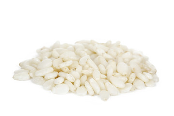 heap of white sesame isolated