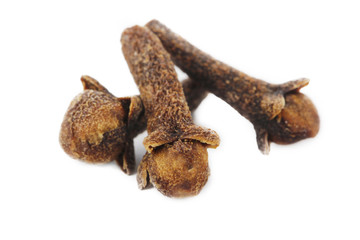 heap of cloves isolated