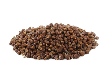 heap of Aframomum melegueta isolated