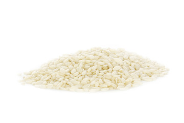 heap of white sesame isolated