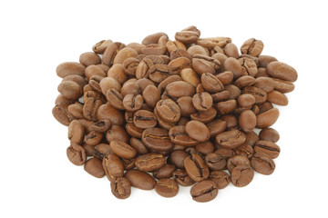cacao beans isolated