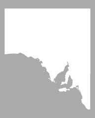 Karte von South Australia
